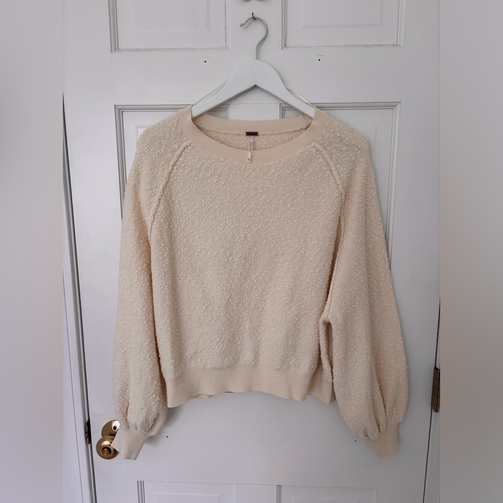Free People Found My Friend Sweater, XS cream